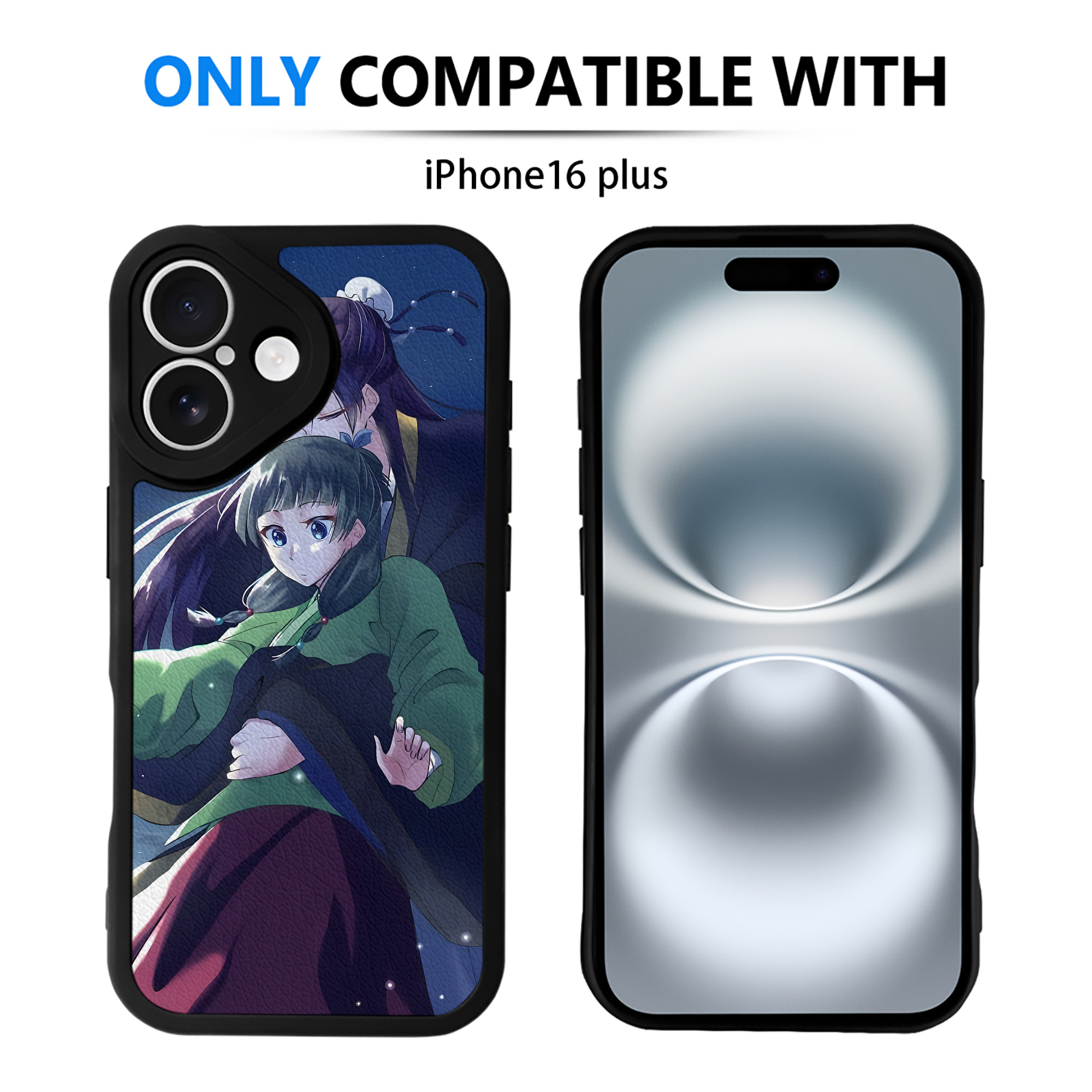 （画像用） 薬屋のひとりごと The Apothecary Diaries 【iPhone 16シリーズ対応】シリコンスマホケース（レザー調） 材質：シリコン